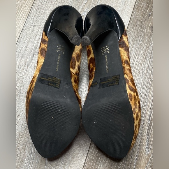 iNC Women’s Cheetah Pump Heels Size 6.5 Medium Real Fur Dyed - Picture 13 of 16